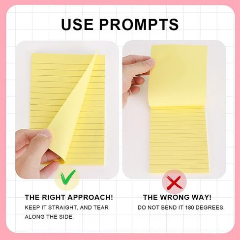 200pcs Sticky Notes 6 x 4 inch, Post it Notes with Lines, Easy to Post, Colorful Large Rectangular Post its for Office, Home, School, Meeting, Notebook in Saudi Arabia