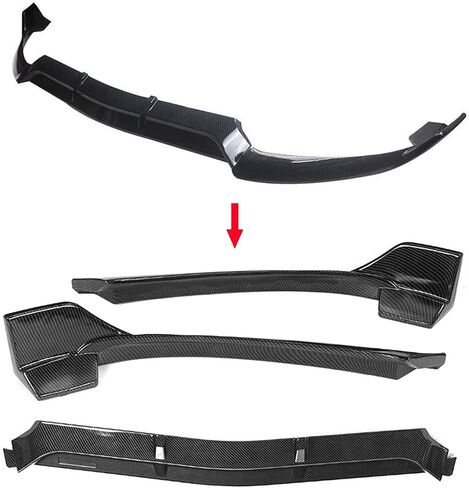 Carbon Fiber Front Lip Compatible with 2015-2018 C Class W205 C300 C43 C63 AMG Sport Models, Front Bumper Chin Lip Splitter Spoiler in Saudi Arabia