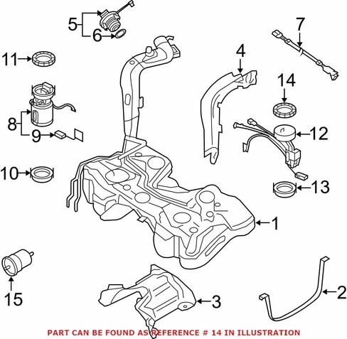 حلقة قفل خزان الوقود الأصلية OEM لسيارة Audi A3 1K0201375 in Saudi Arabia