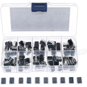 100 قطعة/صندوق IC مجموعة متنوعة من شرائح الدوائر المتكاملة Icl7660 93C46 TL062 UC3843 MAX485 24C64 UC3842 TL072 LF353 DS1302 in Saudi Arabia