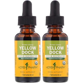Herb Pharm Yellow Dock Liquid Extract for Digestive System Support - 1 Ounce in Kuwait