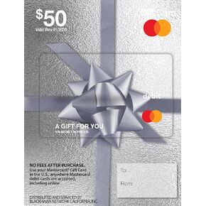 بطاقة هدايا Mastercard بقيمة 50 دولارًا (بالإضافة إلى رسوم شراء بقيمة 4.95 دولارًا) in Saudi Arabia