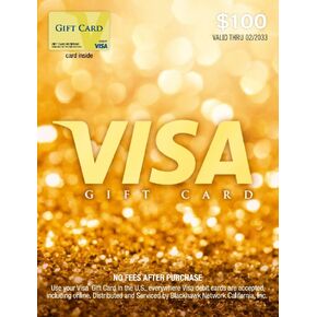 Visa $100 Gift Card (plus $5.95 Purchase Fee) in Saudi Arabia