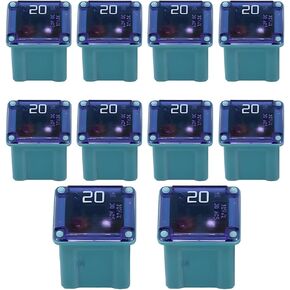 10PCS Car Micro Cartridge Fuse, 40Amp Low Profile FMM Mcase Vehicle Square Female Fuses, Automotive Micro Cartridge Replacement Accessories, Universal for Truck SUV Sedan in Saudi Arabia
