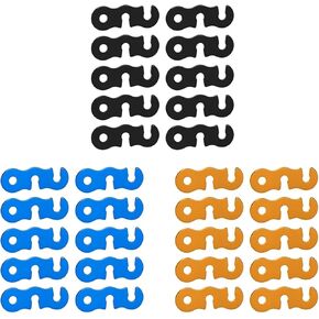 guyline tensioner 35 Pieces Outdoor Camping Tent Parachute Rope Buckle Aluminum Alloy Tension Regulator Fixing Accessories for Camping, Hiking, Backpacking Ultralight Tent S(10pcs Blue) in Saudi Arabia