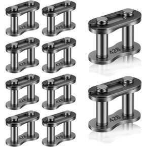 10 Pack #428 Chain Master Link Steel Alloy Bike Roller Chain Connector Links Master Link Connector Replacement for Bike Bicycle Scooter ATV Karting in Saudi Arabia