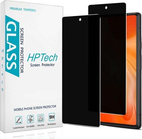 HPTech (2 Pack) Designed for Google Pixel 8A Tempered Glass Screen Protector, Ultrasonic Fingerprint Compatible, Anti Scratch, Bubble Free in Saudi Arabia