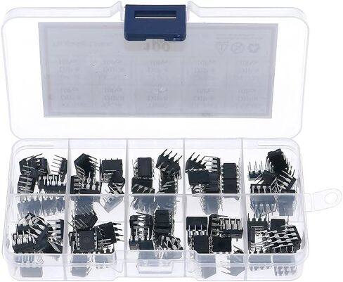 100 قطعة/صندوق IC مجموعة متنوعة من شرائح الدوائر المتكاملة Icl7660 93C46 TL062 UC3843 MAX485 24C64 UC3842 TL072 LF353 DS1302 in Saudi Arabia