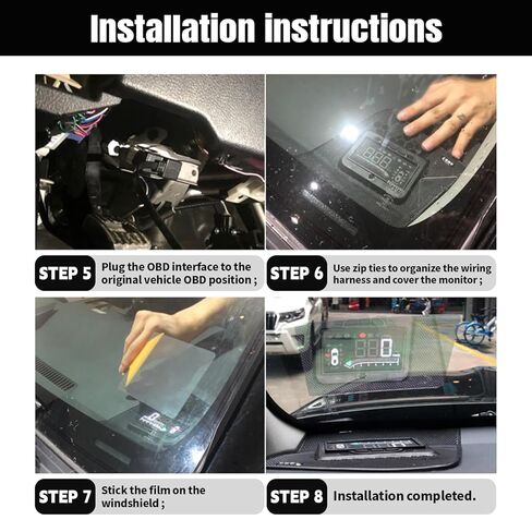 جهاز عرض عداد السرعة HUD الإلكتروني للسيارة لسيارة Toyota 4RUNNER 2010-2023 SUV ملحقات داخلية لعرض النافذة الأمامية للسيارة (2020-2023) in Saudi Arabia