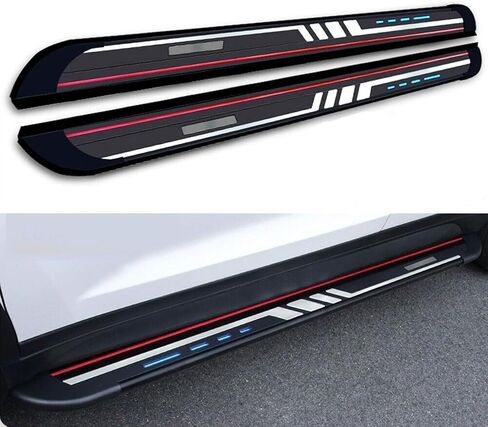 2Pcs Running Boards Compatible with Honda Ridgeline 2017-2024 2025 Aluminium Side Steps Nerf Bars Pedal Protector with Brackets in Saudi Arabia