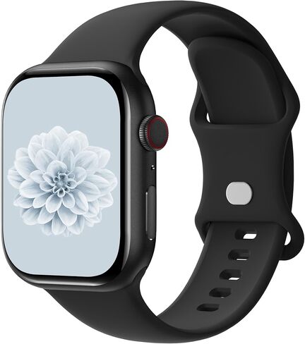 Silicone Sport Band Compatible with Apple Watch 41mm 40mm 38mm 45mm 44mm 42mm 49mm for Women Men, Soft Strap Replacement Wristband for iWatch Series SE 9 8 7 6 5 4 3 2 1 Ultra in Saudi Arabia