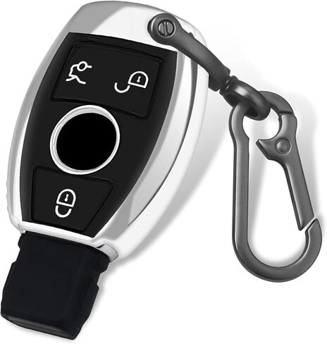 غطاء مفتاح Fob من Mercedes Benz، جراب مفاتيح TPU ناعم متوافق مع مفتاح التحكم عن بعد الذكي CLS CLK AMG CLK CLK GLC GLE GLS ML SL SLK A C E R S G in Kuwait