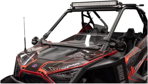 Tusk Removable Half Windshield Clear - Scratch Resistant Compatible with Polaris RZR Pro XP/XP 4 2020-2024/RZR Pro R/Pro R 4 2022-2024 in Saudi Arabia
