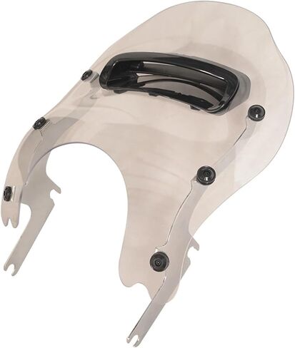 Motorcycle Transparent Detachable Wind Splitter Vented Windshield Windscreen '94-Later Road King Models Except FLHRS 2017 UP(Light Smoke) in Saudi Arabia