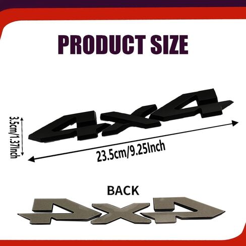 شعار شارة الباب الخلفي باللون الأسود غير اللامع 4X4 مناسب لـ 2019-2022 RAM 1500 2500 3500 Big Horn Rebel TRX OEM Big Horn Rebel (أسود) in Kuwait