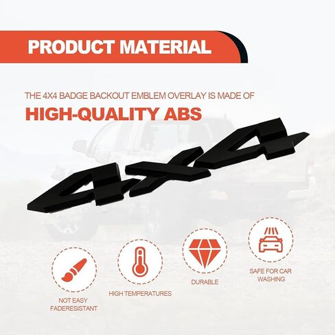 شعار شارة الباب الخلفي باللون الأسود غير اللامع 4X4 مناسب لـ 2019-2022 RAM 1500 2500 3500 Big Horn Rebel TRX OEM Big Horn Rebel (أسود) in Kuwait