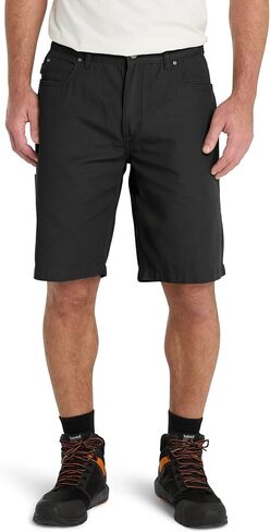Timberland Men's Son Canvas Work Short, Gunmetal, 30W x 11L in Saudi Arabia