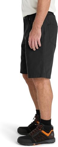 Timberland Men's Son Canvas Work Short, Gunmetal, 30W x 11L in Saudi Arabia