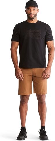 Timberland Men's Son Canvas Work Short, Gunmetal, 30W x 11L in Saudi Arabia