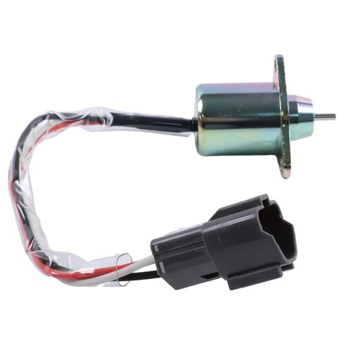 Fuel Shutoff Solenoid, 12V 11923377932, Compatible with Yanmar 3TNV88 3TNE84 4TNE88 4TNE84, Excavator Replacement Part in Saudi Arabia