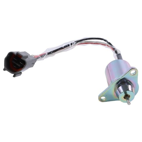 Fuel Shutoff Solenoid, 12V 11923377932, Compatible with Yanmar 3TNV88 3TNE84 4TNE88 4TNE84, Excavator Replacement Part in Saudi Arabia