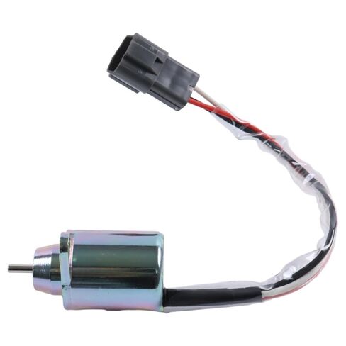 Fuel Shutoff Solenoid, 12V 11923377932, Compatible with Yanmar 3TNV88 3TNE84 4TNE88 4TNE84, Excavator Replacement Part in Saudi Arabia