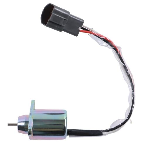 Fuel Shutoff Solenoid, 12V 11923377932, Compatible with Yanmar 3TNV88 3TNE84 4TNE88 4TNE84, Excavator Replacement Part in Saudi Arabia