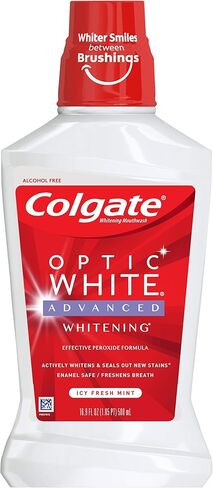 COLGATE OPTIC WHITE MOUTHWASH 8 OZ, 3 pack in Saudi Arabia