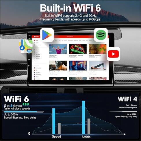 2+32G 10.1-inch Android 12 Car Stereo for Mitsubishi Lancer 2007-2013 IPS Touchscreen Screen Car Radio with Carplay & Android Auto Support Backup Camera GPS FM Navi BT SWC (with Canbus) in Saudi Arabia