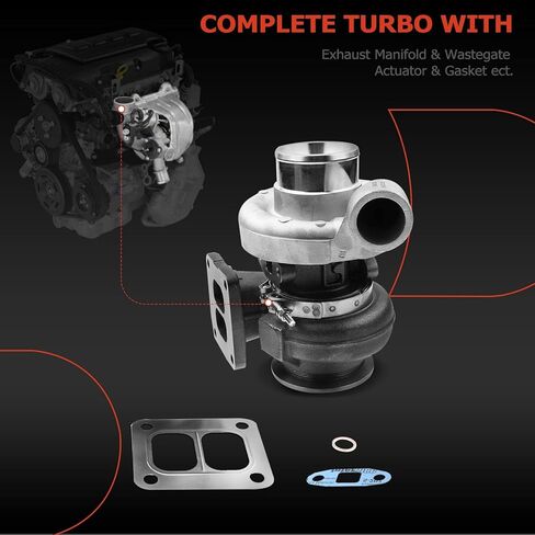 A-Premium Complete Turbo Turbocharger Kit, with Gasket, Compatible with John Deere Industrial Various Gen Set 2000-2012, 4.5L, With 4045/4045T Engine, Replace# 318615, 399-0023-112 in Saudi Arabia