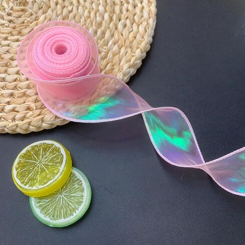 1PC 10yd Roll Gift Wrapping Fish Tail Tulle Ribbon for DIY Projects, White in Saudi Arabia