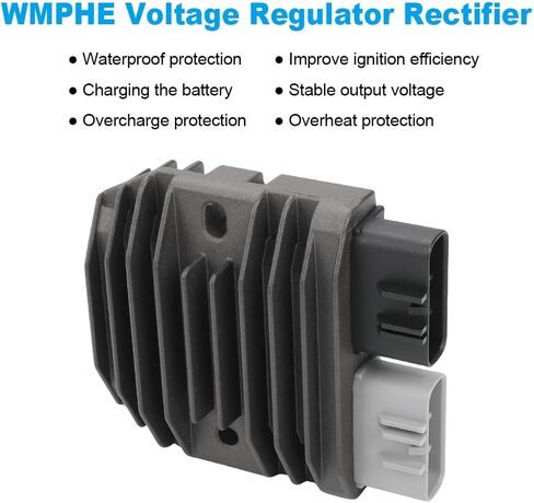 Voltage Regulator Rectifier Compatible with KVF750 Brute Force ZG1400 Concours 14, Compatible with XVS1100 V-Star Custom ZX10R ZX14 ZX14R Teryx Teryx4, Replacement for 21066-0008, 21066-0022 in Saudi Arabia