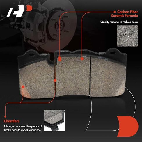A-Premium Front Ceramic Disc Brake Pads Set Compatible with Chevrolet and Cadillac Models - Camaro 2017-2024, CTS 2016-2019, 4 Pcs in Saudi Arabia