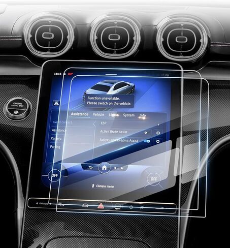 Karltys 2 Pack 10.1-Inch Screen Protector for Audi A4 /A5 2020-2024 2025 & Audi Q5 2021-2025, 9H Hardness Touchscreen Tempered Glass Anti Glare Screen Cover for Audi Q5 Accessories in Kuwait