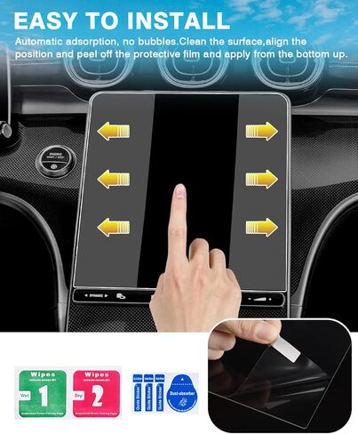 Karltys 2 Pack 10.1-Inch Screen Protector for Audi A4 /A5 2020-2024 2025 & Audi Q5 2021-2025, 9H Hardness Touchscreen Tempered Glass Anti Glare Screen Cover for Audi Q5 Accessories in Kuwait