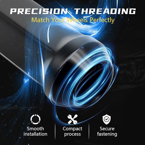 24pcs M14 x 1.5 Lug Nuts, 1.8" (45mm) Closed-End One-Piece Conical Seat, Matte Black Finish 3/4" Hex in Saudi Arabia
