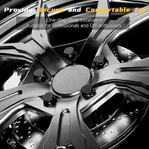 24pcs M14 x 1.5 Lug Nuts, 1.8" (45mm) Closed-End One-Piece Conical Seat, Matte Black Finish 3/4" Hex in Saudi Arabia