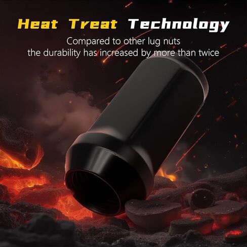 24pcs M14 x 1.5 Lug Nuts, 1.8" (45mm) Closed-End One-Piece Conical Seat, Matte Black Finish 3/4" Hex in Saudi Arabia