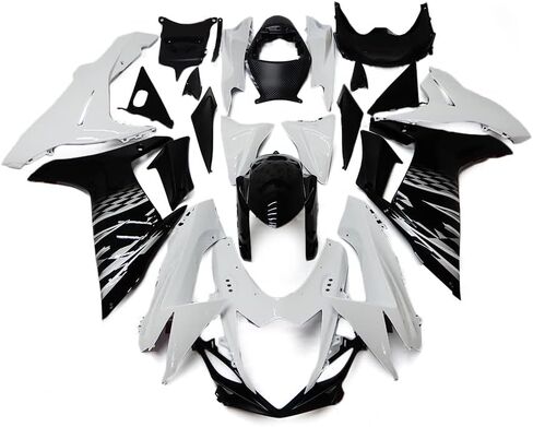 Fairings Kit ABS البلاستيك الأبيض الأسود لسوزوكي GSXR 600 750 2011-2023 2012 2013 2014 2015 2016 2017 2018 2019 2020 2021 2022 GSXR600 GSXR750 K11 حقن هدية هيكل السيارة in Kuwait