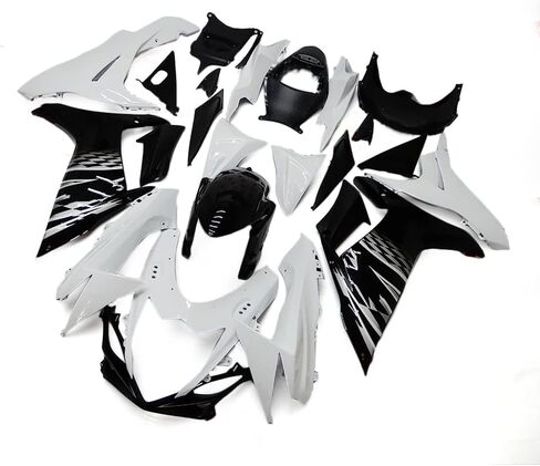 Fairings Kit ABS البلاستيك الأبيض الأسود لسوزوكي GSXR 600 750 2011-2023 2012 2013 2014 2015 2016 2017 2018 2019 2020 2021 2022 GSXR600 GSXR750 K11 حقن هدية هيكل السيارة in Kuwait