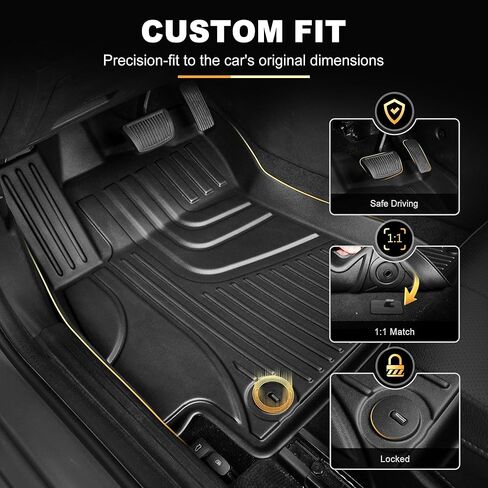 AOMSAZTO Floor Mats and Trunk Cover Fit for 2015-2021 Lexus NX NX300/ NX300h /NX 200t TPE All Weather Floor Liner for 1st & 2nd & Trunk Full Set Car Liners in Kuwait
