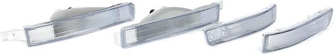 HECASA Pair Turn Signal Lights Compatible with 1990-1994 Lexus LS400 Replacement for LX2530102 LX2530103 LX2531102 LX2531103 Front Bumper Signal Light Lamp W/Bulbs Clear Lens Driver & Passenger Side in Saudi Arabia