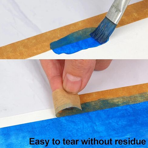 شريط لاصق ملون للرسامين بعرض 2.54 سم - عبوة من 7 لفات 298 قدم - نابضة بالحياة، لاصق، بدون بقايا - أشرطة ملونة بألوان قوس قزح للأعمال اليدوية والفنون والحرف اليدوية ووضع العلامات وترميز الألوان وتزيين الغرفة in Kuwait