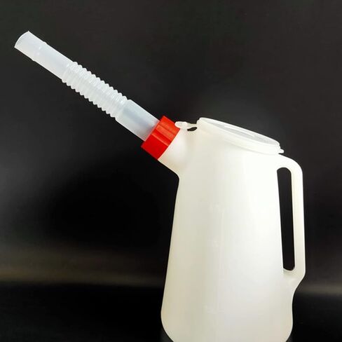 Measuring Container With Flexible Long Spout 2/3/4 Liter Oil Measuring Garage Oil For Car Motorcycle Portable Oil 2/3/4 Liter Oil Measuring W/Long Spout Measuring Container in Saudi Arabia