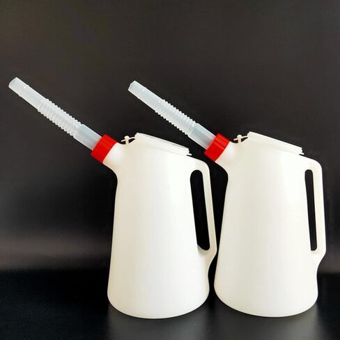 Measuring Container With Flexible Long Spout 2/3/4 Liter Oil Measuring Garage Oil For Car Motorcycle Portable Oil 2/3/4 Liter Oil Measuring W/Long Spout Measuring Container in Saudi Arabia