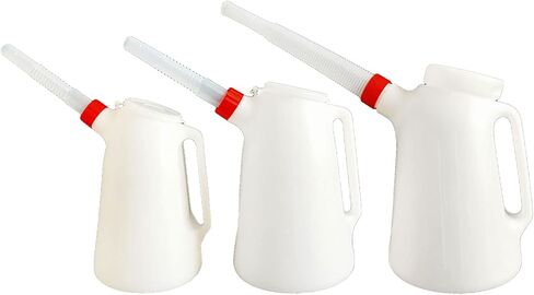 Measuring Container With Flexible Long Spout 2/3/4 Liter Oil Measuring Garage Oil For Car Motorcycle Portable Oil 2/3/4 Liter Oil Measuring W/Long Spout Measuring Container in Saudi Arabia