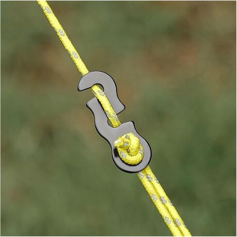 guyline tensioner 35 Pieces Outdoor Camping Tent Parachute Rope Buckle Aluminum Alloy Tension Regulator Fixing Accessories for Camping, Hiking, Backpacking Ultralight Tent S(10pcs Blue) in Saudi Arabia