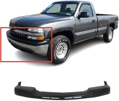 يوضع على الغطاء العلوي للمصد العلوي الأمامي - بديل مزخرف لسيارة 2000-2002 Chevy Silverado 2500/3500 HD (GM1051106) in Saudi Arabia