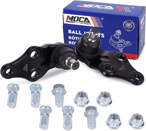 MOCA 2 قطعة مفاصل كروية أمامية سفلية متوافقة مع 13-18 لشركة Hyundai Santa Fe 3.3L، 12-15 لشركة Hyundai Azera 3.3L، 11-15 لكيا أوبتيما 2.4L، 14-*17 لكيا روندو 2.0L in Kuwait
