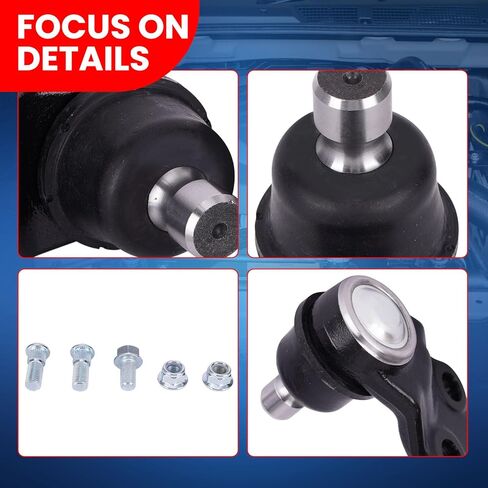 MOCA 2 قطعة مفاصل كروية أمامية سفلية متوافقة مع 13-18 لشركة Hyundai Santa Fe 3.3L، 12-15 لشركة Hyundai Azera 3.3L، 11-15 لكيا أوبتيما 2.4L، 14-*17 لكيا روندو 2.0L in Kuwait